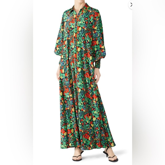 Alexis Hiroka Robe Dress Sz M - Picture 2 of 6